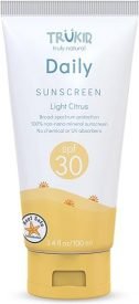 TruKid Sunny Days Daily, Mineral Sunscreen SPF 30, Broad Spectrum, Light Citrus Scent, 3.5 Oz