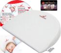 Baby Bassinet Wedge for Acid Reflux Relief Better Sleep Infant Incline Positioner Newborn Sleeping Pillow with Cotton Waterproof Removable Cover...
