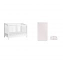 Babyletto Sprout 4-in-1 Convertible Crib with Pure Core Non-Toxic Crib Mattress with Dry Waterproof Cover