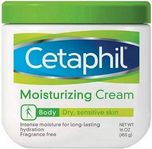 Cetaphil Moisturizing Cream for Dry/Sensitive Skin, Fragrance Free 16 oz (Pack of 2)
