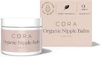 Cora organic, lanolin-free, baby-safe Nipple Cream / Nursing Balm soothes...