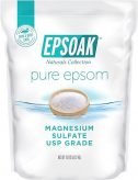 Epsoak Epsom Salt 19lbs Magnesium Sulfate USP Resealable Bulk Bag