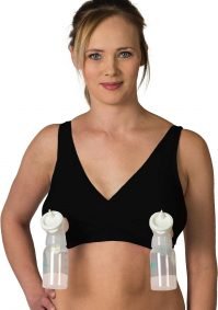 Essential Relaxed Pump&Nurse Nursing Bra with built in hands-free pumping...