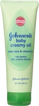 Johnson's Baby Creamy Oil - Aloe Vera & Vitamin E - 8...