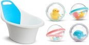 Munchkin® Sit & Soak™ Baby Bath Tub with 4pk Float...
