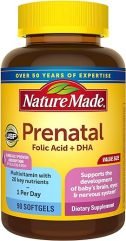 Nature Made PrenatalMulti + DHA 200 Mg Softgels, Value Size, 60 + 30 Liquid softgels (Packing may vary))