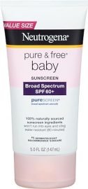 Neutrogena Pure & Free Baby Sunscreen Lotion Broad Spectrum SPF 60+, 5 Fl. Oz