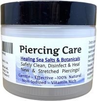 PIERCING CARE ! Healing Sea Salts & Botanical AFTERCARE :)...