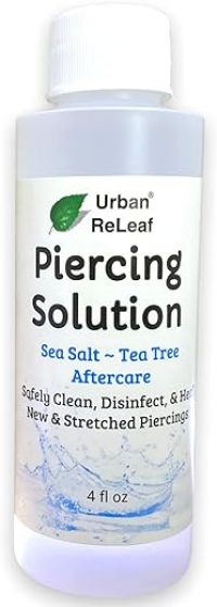 PIERCING SOLUTION ! Healing Sea Salts & Tea Tree AFTERCARE...