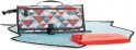 Pronto Signature Portable Changing Mat, Cushioned Diaper Changing Pad with Built-In Pillow, Triangles