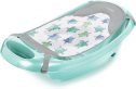 Summer Splish 'n Splash Newborn to Toddler Tub (Aqua) - 3-Stage Tub for Newborns, Infants, and Toddlers - Includes Fabric...