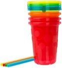 The First Years Take & Toss Spill-Proof Straw Cups 10oz, 4pk (Colors May Vary)