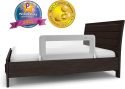 Toddler Bed Rail Guard for Convertible Crib, Kids Twin, Double, Full Size Queen & King (White-Regular)